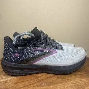 Brooks Womens Launch 10 Black Violet Womens Black White Size 8.5 B Running Shoes